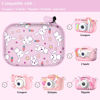 Picture of Leayjeen Kids Camera Case Compatible with Goopow/Mgaolo/CIMELR/Seckton/OZMI/Dylanto Kids Camera Toys, Easter Bunny give Easter eggs as gifts to good kids. (Case Only) Pink Rabbit