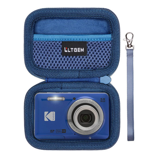 Picture of LTGEM Camera Case for Kodak PIXPRO Friendly Zoom FZ41/FZ43/FZ45/FZ53/FZ55 Digital Camera - Storage Travel Protective Carrying Bag for Digital Camera(Blue)