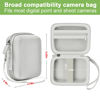 Picture of Digital Camera Case Compatible with VAHOIALD FHD 1080P/ for CAMKORY Digital Point and Shoot/for KODAK PIXPRO FZ45-BK 16MP Vlogging/for IWEUKJLO/for Nsoela, Holder for SD Card More- Light Gray