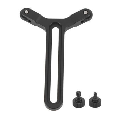 Picture of Y Bracket Lens Support with Double Wheels, Y Shaped Lens Support Bracket with 71.5mm Vertical Adjustment, Lens Support System fit for DIY S, SC