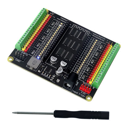 Picture of Freenove Breakout Board for ESP32 / ESP32-S3 WROVER WROOM, Terminal Block Shield with Pin Header, 5V 3.3V Power Outputs, GPIO Status LED