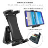 Picture of IPad Tripod Mount Adapter 360 Degree Rotatable Universal Tablet Clamp Holder for iPad Pro 12.9 11 10.5, iPad Air Mini, Surface Tab, Galaxy Tab and 3.5 to 13.5in Phone Tablet, for Tripod, Monopod