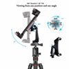 Picture of IPad Tripod Mount Adapter 360 Degree Rotatable Universal Tablet Clamp Holder for iPad Pro 12.9 11 10.5, iPad Air Mini, Surface Tab, Galaxy Tab and 3.5 to 13.5in Phone Tablet, for Tripod, Monopod