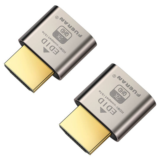 Picture of FUERAN Dummy Plug,Headless Ghost Display Emulator HDMI-Compatible（Fit Headless-1920x1080 New Generation@60Hz）-2Pack