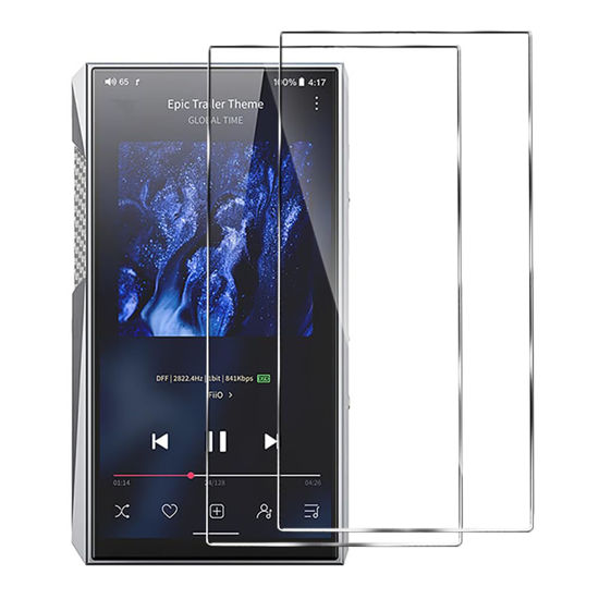 Picture of AudioPartner 9H Premium Scratch-Proof Front LCD Screen Protector Guard Tempered Glass Protective Film for Fiio M23 (2PCS)