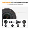 Picture of K&F Concept 52mm Front Lens Cap Cover Kit, 5-in-1 Center Pinch Lens Cover + Anti-Loss Keeper + Microfiber Cleaning Cloth Compatible with Canon, Nikon, Sony, Fujifilm Camera Lenses with 52mm Thread