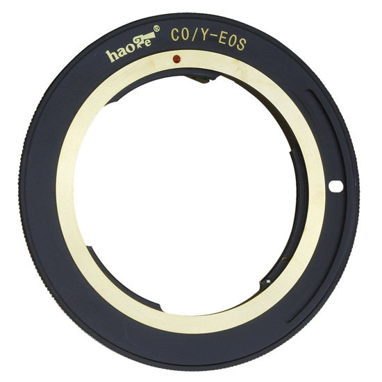 Picture of Haoge Lens Mount Adapter for Contax/Yashica C/Y CY Mount Lens to Canon EOS Rebel 80D 70D 60D 50D 550D 500D 5D 5DS 7D EF EF-S Mount Camera