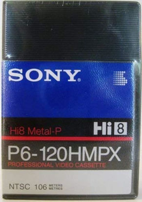 Picture of Sony P6-120HMPX Hi8 8mm Metal Particle Professional Video Cassette