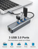 Picture of ABLEWE USB C to Ethernet Adapter, 4-in-1 RJ45 to USB-C/Thunderbolt 3 to Gigabit Ethernet LAN Network Adapter for MacBook Pro/Air 2021/2020/2019, iPad Pro 2021, Chromebook, XPS, Surface Book 3/2/Go