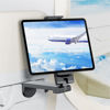 Picture of Huogantom Airplane Tablet Holder Mount, Travel Essential Handsfree Tablet Stand for Flying with Multi-Directional 360 Degree Rotation, Compatible with iPad/Galaxy Tabs/Kindle or Other 7-12" Tablets