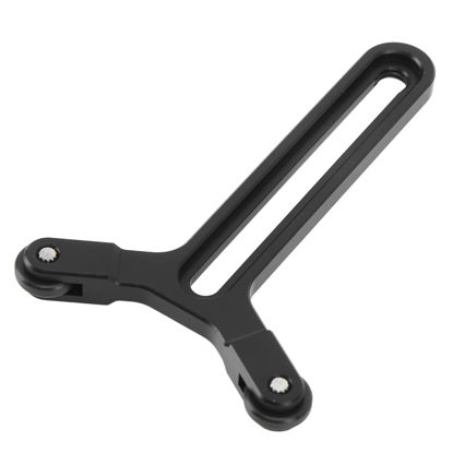 Picture of Y Bracket with Double Wheels, Quick Release Lens Support Bracket with a 1/4in Slide Screw Adjustable Lens Support System for DJI Ronin S SC