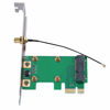 Picture of Mini PCI E to PCI E Adapter Card, Mini PCI E to PCI E Riser Card Expand External Adapter Network Card Support Most Network Cards Mini PCI Wireless Network Card