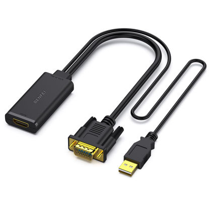 Picture of BENFEI VGA to HDMI Adapter, 1080P Converter with Audio from Computer/Laptop VGA Source to HDMI TV/Monitor