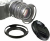 Picture of Fotasy 43mm Slim Low Profile Designed Metal Curved Metal Screw-in Lens Hood Shade for Leica Leitz Voigtlander Canon Fuji Nikon Olympus Panasonic Pentax Sony, 43 mm Hood