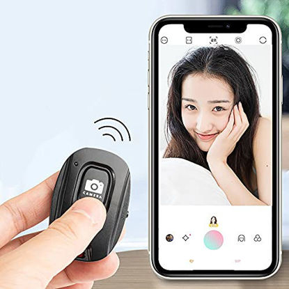 Picture of Tuscom Camera Shutter Remote Control with Bluetooth Wireless Technology - Create Amazing Photos and Videos Hands-Free - Works with Most Smartphones and Tablets (Black)