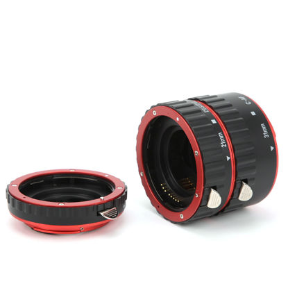 Picture of Hilitand Alloy Auto Focus AF Macro Extension Tube Ring Set 13mm+21mm+31mm for Canon -S Lens DSLR Camera 5D4/5DSR/5DS