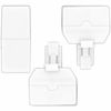 Picture of NECABLES 2+1Pack 2pcs Double Phone Jack Splitter RJ11 6P4C 1 Male to 2 Females and 1pc Phone Line Coupler for Landline and Fax White