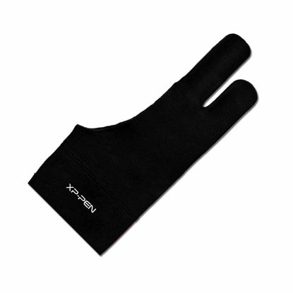 Picture of XPPen Professional Artist Glove 2-Fingers Glove for Graphics Drawing Tablet Graphic Monitor Suitable for Right Hand and Left Hand (Size S) Black