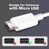 Picture of 10Ft 3M Power Extension Cable for Wyze Cam, YI Camera, Nest Cam, Blink, Netvue, Kasa Cam, Cloud Camera, Furbo Dog, Arlo Q, USB to Micro USB Extension Charging and Data Sync Cord