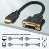 Picture of SAISN HDMI to DVI Adapter Cable, Bi-Directional HDMI Male to DVI-D (24+1) Female Converter Cord 1080P DVI to HDMI HD Video Adapter Wire for HDTV, PC, Xbox, Blue-ray DVD, A/V Receivers