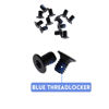 Picture of 12 x Torx Screws T5 M2 x 3 Black Screw for Razer Blade 13" 14" 15" 16" 17" 18" Laptop,Threadlocker Blue Coating