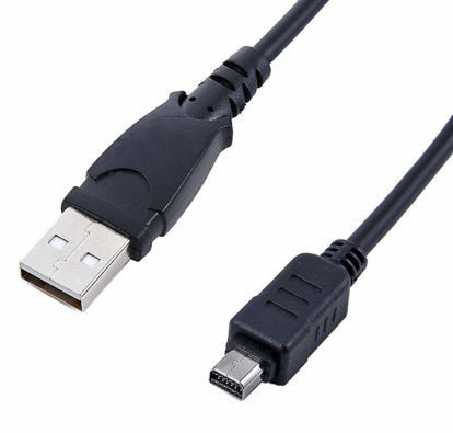 Picture of Replaces CB-USB5 CB-USB6 CB-USB8 USB Cable, Data Sync Power Charger Cord for Olympus Camera DZ-105 E-330 E-400 E-410 E-420 E-450 E-500 E-510 E-520 E-620 FE-120 FE-140 FE-200 FE-4020 FE-4050 FE-5050