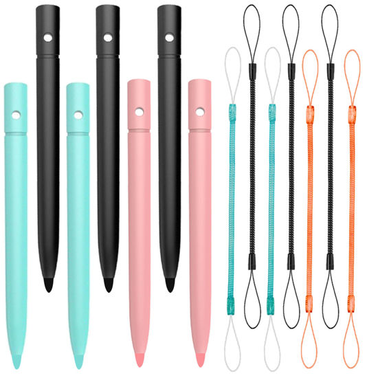 Picture of DOFFICE 4.5 Inch Colorful Replacement Pens for Doodle Board, LCD Writing Tablet, Drawing Pad, Electronic Writing Board (Pink/Blue/Black-7 Pack)