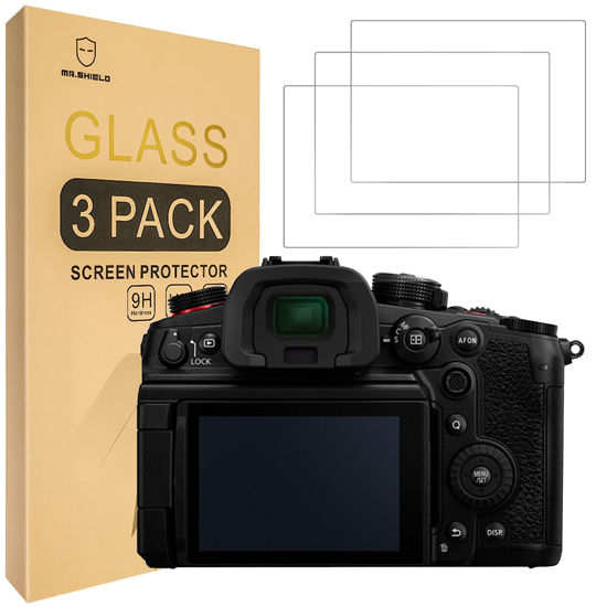 Picture of Mr.Shield [3-Pack] Screen Protector For Panasonic Lumix DMC-GH6 DMC-G7/G7 mark ii, Lumix DMC FZ300 / FZ2000 / FZ2500 / FZH1 [Tempered Glass] [Japan Glass with 9H Hardness] Screen Protector