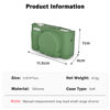 Picture of MUZIRI KINOKOO Camera Case for Canon PowerShot SX740 SX730 HS Camera - Soft Silicone Bag for Canon SX730 SX740 HS Camera with Removeable Lens Cover - Slim Fit Lightweight - Green