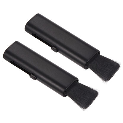 Picture of PATIKIL Keyboard Cleaning Brush, 2 Pack Mini Telescopic Type Window Groove Cleaning Brush, for Laptop Computer Keyboard Window Black