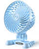 Picture of AaoLin USB Desk Fan, Table Fan with CVT Variable Speeds, Quiet Portable, Desktop Mini Personal Fan for Room, Home, Office Blue