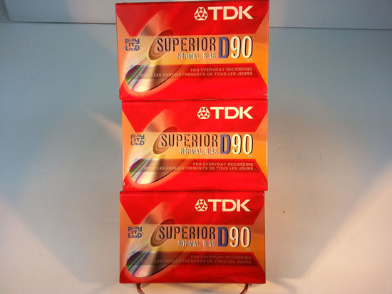 Picture of TDK Superior D90 3 pack Normal Bias sealed.