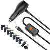 Picture of Powseed DC Car Charger Universal Power Adapter w/USB port for Dash cam Breast Pump Speaker Smart Phone Tablet & Micro USB Device, Output 3V 4.5V 5V 6V 7.5V 9V 12V Multi-Voltage Car Adapter