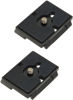 Picture of Quick Release Plate, Tripod Quick Release Plate Fit for Manfrotto 200pl-14 Rc2 Camera Tripod Head (Pack of 2) Black