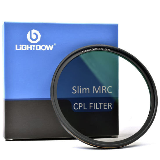 Picture of Lightdow MRC Circular Polarizer CPL Lens Filter Schott Optical Glass Ultra Thin Slim with Multi-Coated Circular Polarizing Filters (62MM)