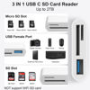 Picture of SD Card Reader for iPhone, [MFi Certified] Lightening & USB-C to SD Card Reader, 3-in-1 SD Card Reader for SD Card/Micro SD Digital Camera Adapter Compatible with iPhone/iPad/MacBook