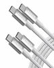 Picture of Anker USB C to USB C Cable, New Nylon USB C Charger Cable (6FT, 2Pack), Type C 60W(3A) for iPhone 15/15 Pro/15 Plus/15 Pro Max and More(Silver)