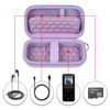 Picture of MP3 & MP4 Player Case for SOULCKER/G.G.Martinsen/Grtdhx/iPod Nano/Sandisk Music Player/Sony NW-A45 and Other Music Players with Bluetooth. Fit for Earbuds, USB Cable, Memory Card - Purple