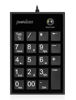 Picture of Perixx PPD-202 Wired 19 Keys Slim Numeric Keypad, Big Print Font, Silent Notebook Scissor Key Number Keypad with Tab Key and Num Lock, Black