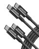 Picture of Anker USB C Charger Cable (6ft 100W, 2Pack), USB 2.0 Type C Charger Fast Charging for iPhone 15 / 15Pro / 15Plus / 15ProMax MacBook Pro 2020, iPad Pro 2020, iPad Air 4, Samsung Galaxy S23+/S23 Ultra