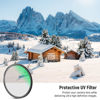 Picture of NEEWER 55mm MC UV Protection Filter 24 Layer Multi Resistant Nano Coatings/HD Optical Glass/Water Repellent/Scratch Resistant/Aluminum Alloy Ultra Slim Frame/Ultraviolet Filter