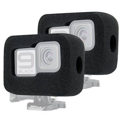 Picture of GEPULY 2-Pack Windslayer Cover Wind Muff for GoPro Hero 9 10 11 12 13 Black Wind Noise Reduction Housing Frame Case