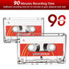 Picture of Blank Audio Cassette Tape - 90 Minutes Recording Time - Low Noise and High Output - Dictation, MP3 Recording to Blank Tape - Pack of 5