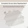 Picture of Risidamoy for iPhone X Complete Full Screw Sets Replacement for iPhone 10 with 5-Point Pentalobe Screws Kit Repair with 4 Screwdrivers for A1865 A1901 A1902