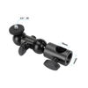 Picture of CAMVATE 16mm Light Stand Head Adapter with 1/4"-20 Thumbscrew Mini Ball Head Support - 2861