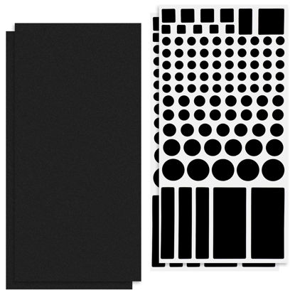 Picture of Blackout Stickers for Electronics 4 Sheets LED Light Dimming for Routers LED Filters 2 Sheets All Black Dimming 50% ~ 80% of LED Lights Covers Blackout for Electronics Glass Surfaces Indoor Use