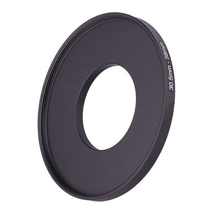 Picture of 30.5mm Lens to 58mm Camera Lens Adapter,30.5mm to 58mm Filter Step up Ring Adapter Ring,Compatible with All 58mm UV,CPL,ND,Lens Hood,Threaded Lens ect.