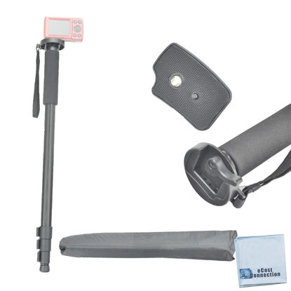 Picture of Pro Series 72" Monopod w/Quick Release for Canon, Nikon, Sony, Samsung, Olympus, Fujifilm, Panasonic & Pentax + eCostConnection Microfiber Cloth