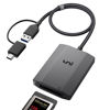 Picture of uni 10Gbps CFexpress Type B Card Reader with USB 3.2 Gen2, USB A/USB C Type B CF Express Card Adapter, Aluminum Type B CFexpress Card Reader Compatible with MacBook, Chromebook, Android Galaxy, Dell