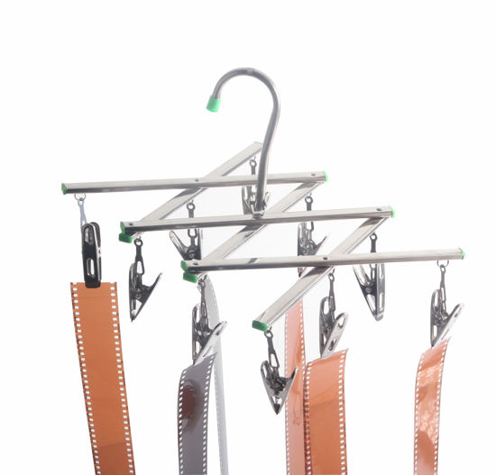 Picture of Darkroom Film Negative Drying Hanging Rack Frame Foldable Hanger Windproof 10 Clips for 35mm 120 4x5'' Film